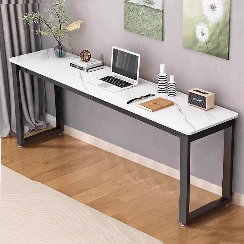 dpp岩板书桌电脑桌家用卧室靠墙长条窄桌轻奢长方形办公桌学生写