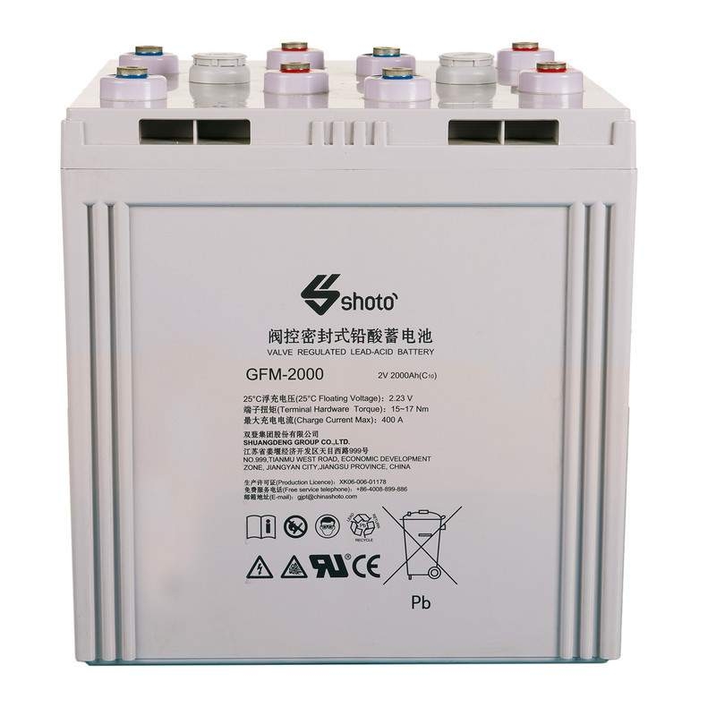 双登GFM系列2V200AH-3000AH免维护蓄电池直流屏通信基站船舶光伏