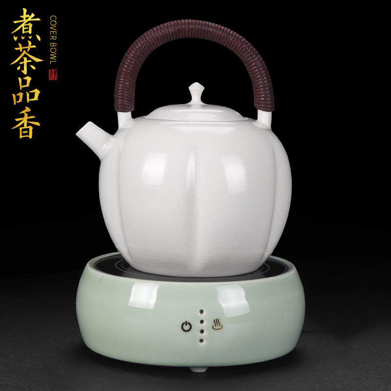 围炉煮茶的炉套装简约大容量提梁壶家用烧水电陶炉泡茶加热煮茶器