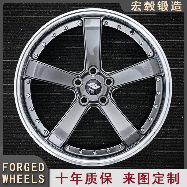 宏毂锻造轮毂改装17/18/19/20/21/22寸铝合金6061-T6适用于全车型