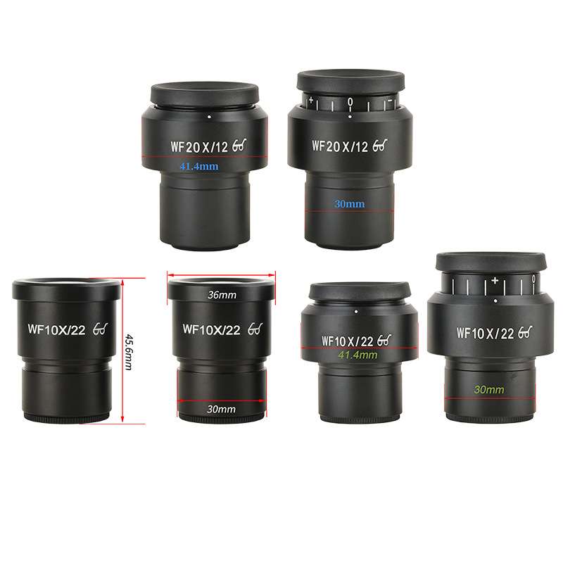 WF10X/22高眼点宽视场显微镜目镜 屈光度可调 安装接口30mm