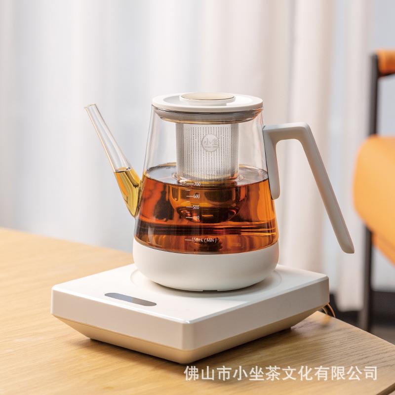 小坐T2觅壶玻璃煮茶器底部上水全自动电热水壶烧水壶家用泡茶专用