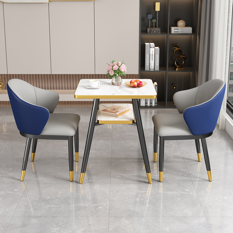 阳台小桌椅三件套m简约现代茶几家用休闲小户型收纳洽谈桌椅组合