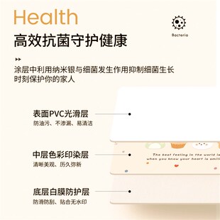 中古风圆桌垫防水防油免洗茶几垫圆形餐桌垫子复古小圆桌皮革桌布