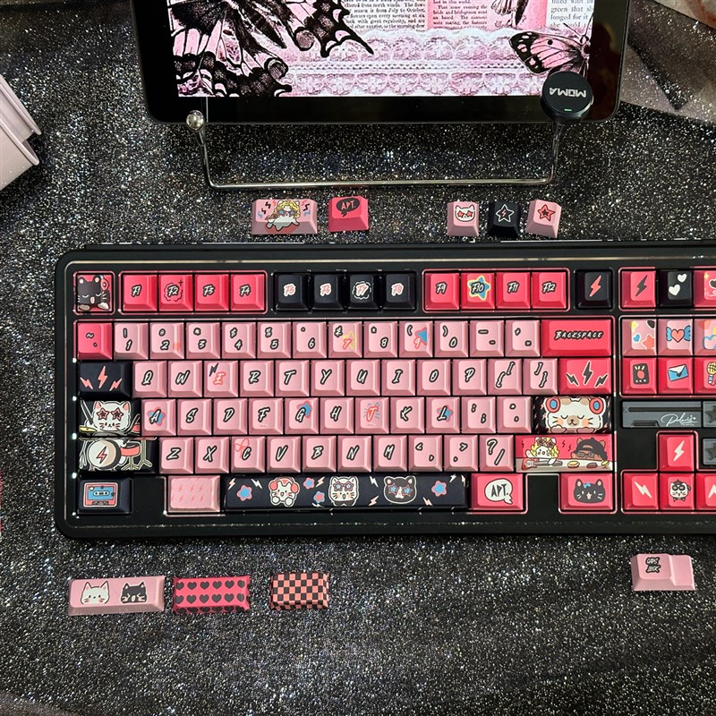 龙乘 APT喵喵主题键帽PBT全五面热升华键帽龙乘Hi7V5 Hi8大全套