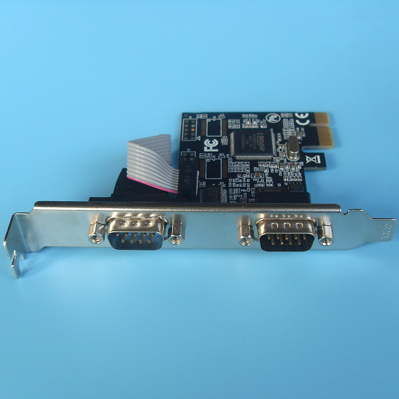 pcie串口卡PCI-E转2串口RS232工控扩展卡MHCS9900 AX99100亚信芯