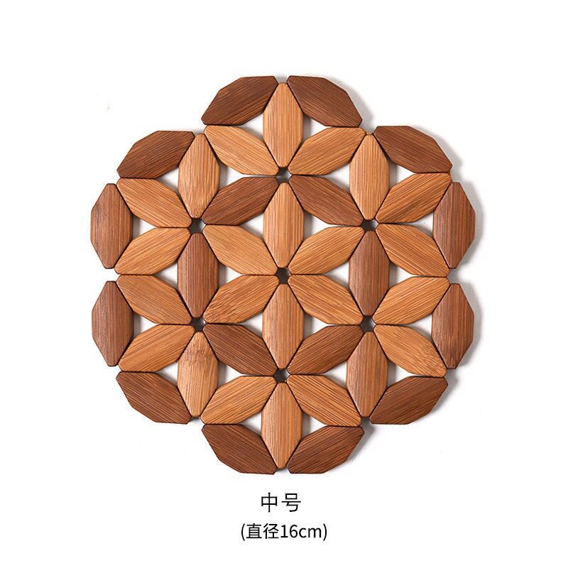 楠竹隔热垫餐桌垫木质竹子加大防烫家用耐热碗垫子厨房菜盘砂锅垫
