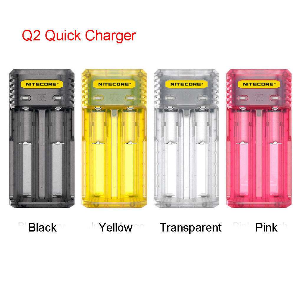 NITECORE奈特科尔 Q2 Q4 2A快充IMR电池18650 14500 双槽充电器