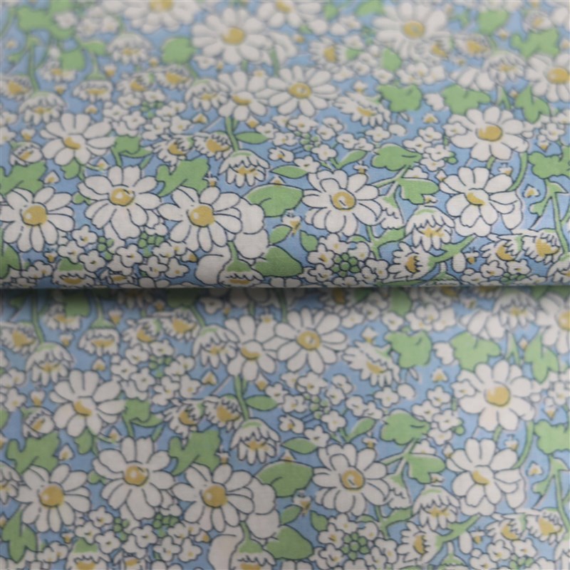 【105178-1】Lib*rty floating flora80支棉布印W花diy服装面料