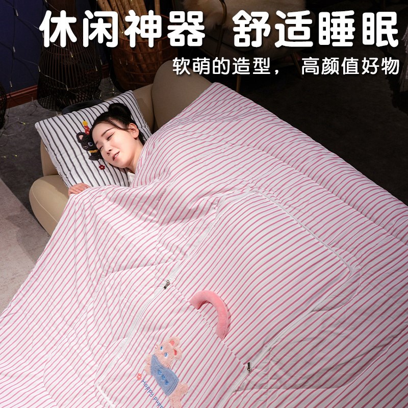 抱枕被子两用午睡办公室神器折叠毯子F二合一车用睡觉枕头汽车靠