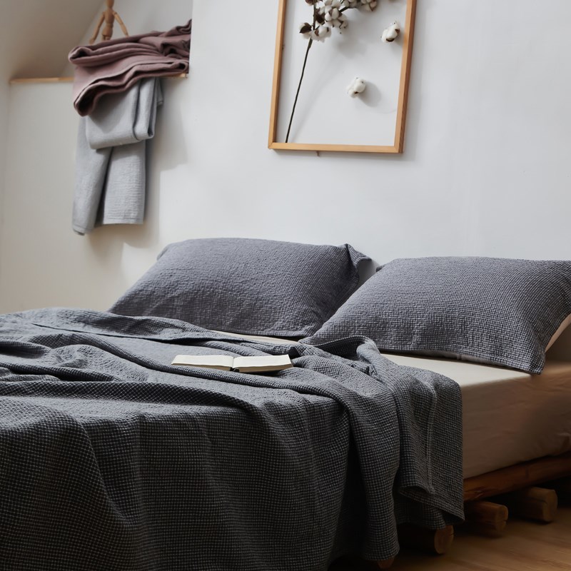 全棉薄毯子夏天格子午睡盖毯沙发午休空调毛S巾毯夏凉被子宿舍