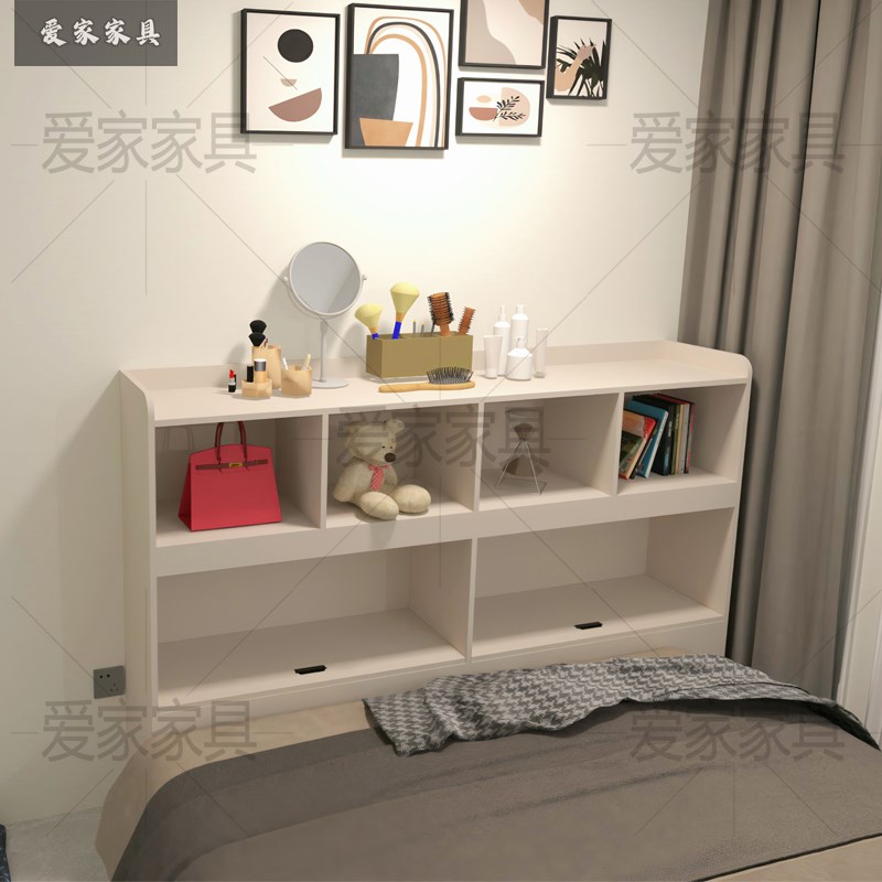 实木床头柜床尾夹l缝柜卧室书架柜置物柜极窄收纳柜储物柜床边书