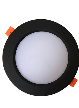筒灯黑色led4寸超薄圆形2.5寸6吊顶5w12w18w洞灯孔灯嵌入式天花灯