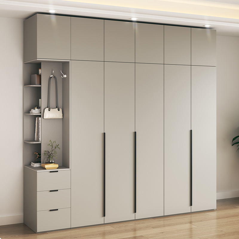 衣柜现代简约家用卧室木质组w合组装板式三四五六门环保柜子大衣