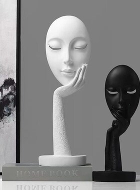 轻奢人脸面具艺术摆件创意家居客厅电视柜酒柜美甲店办公室装