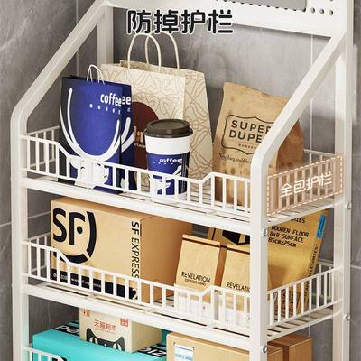 外卖置物架公司门口快递收件柜入户门家用多层货架放置区收纳架子