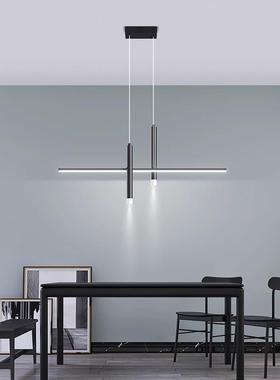 简约风餐厅吊202年新款极简一字长灯条灯FC-80145简约现意代创吧