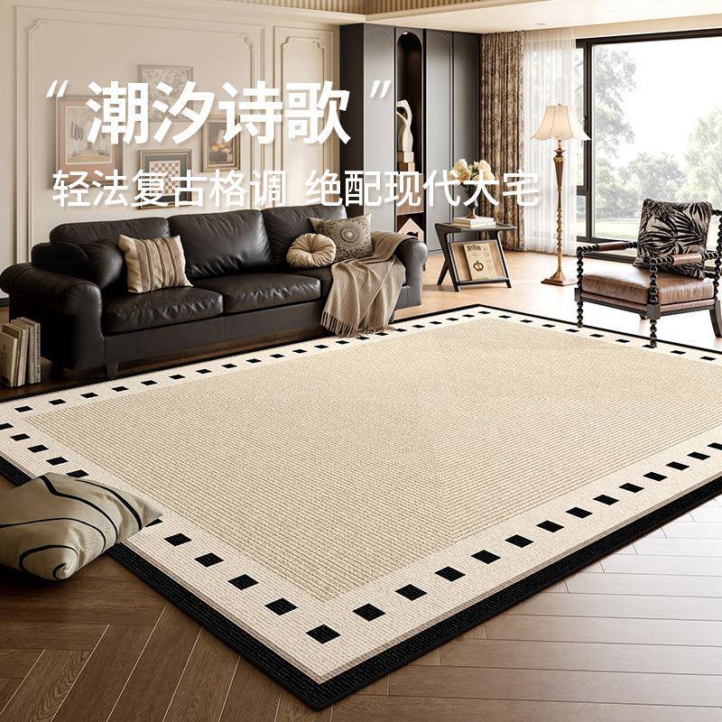 中古风毯厅2qr2403010免25新款洗可擦法式复古地毯卧室耐脏防地客