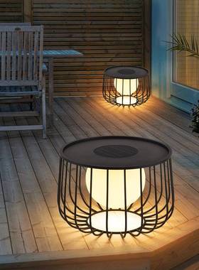 太阳能户外水庭茶几灯院JH-40707草坪灯阳台露台花防外园灯落地灯
