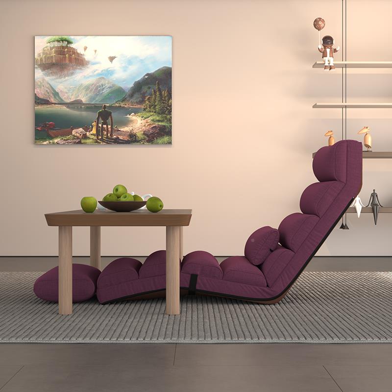 7W懒人沙发可可睡小窗阳台卧室F77SST9H折叠躺椅休闲靠背椅榻躺榻