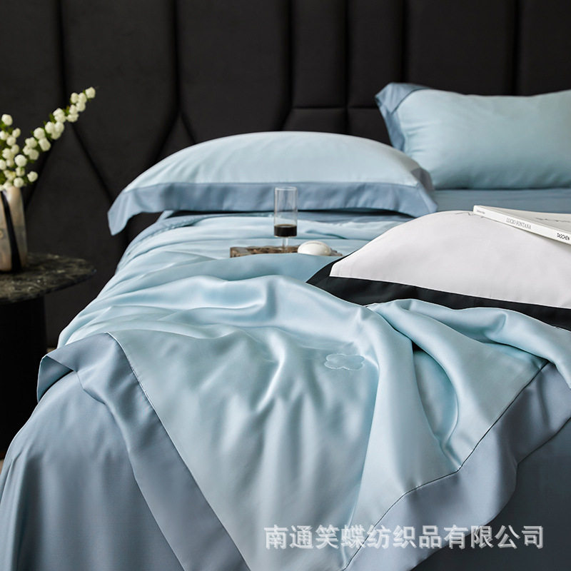 兰精天丝丨轻奢高级感夏凉被四件套冰丝凉感空调被单件可机洗水洗