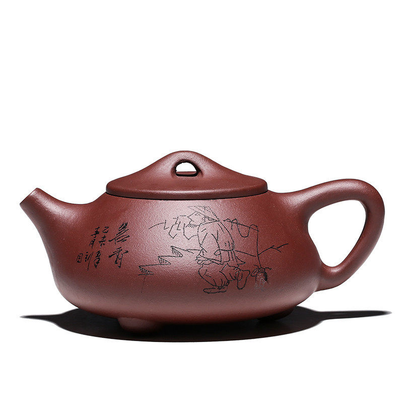 石瓢壶 宜兴丁蜀镇紫砂壶名家全手工球孔出水茶壶