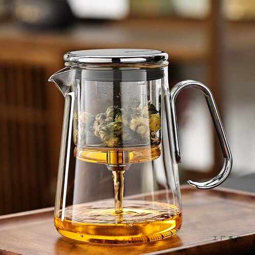 磁吸飘逸杯泡茶壶家用办公耐高温玻璃泡茶杯茶水分离茶具冲茶神器