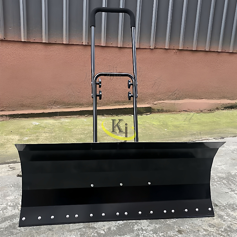 一米宽双把推雪铲 轮式新款加厚推雪铲 74公分宽推雪铲子 堆雪铲