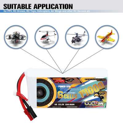 CODDAR鹰氪14000MAH 6S 22.2V 80C航模植保机10寸13寸穿越机锂电