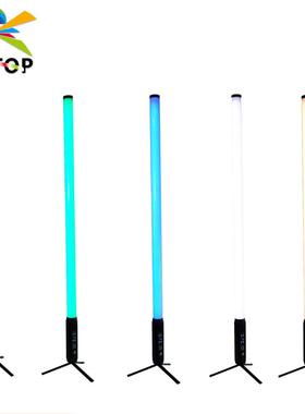 不夜天防水电池像素灯舞台迪厅电池灯RGBWA五合一触摸按键三脚架