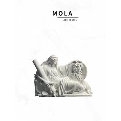 Mola.Anto。装饰雕像斯堪的纳维亚风格覆古艺术石膏雕塑立体浮雕