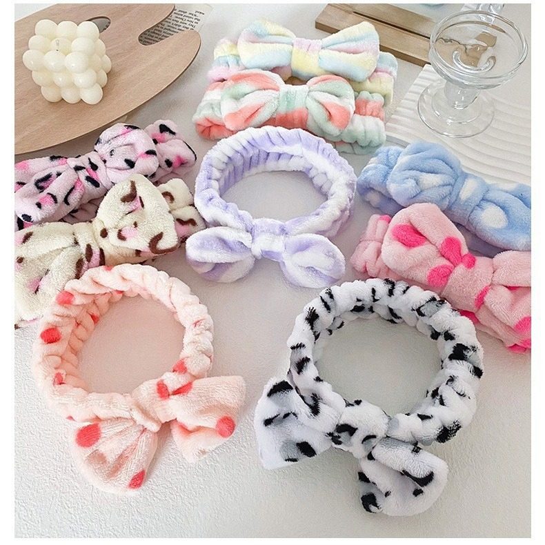 韩版花色豹纹圆点条纹珊瑚绒洗脸欧美珊瑚绒蝴蝶结束发带洗手护腕,服饰配件/皮带/帽子/围巾,指环,淘宝优惠券,粉丝福利购,淘宝优惠卷