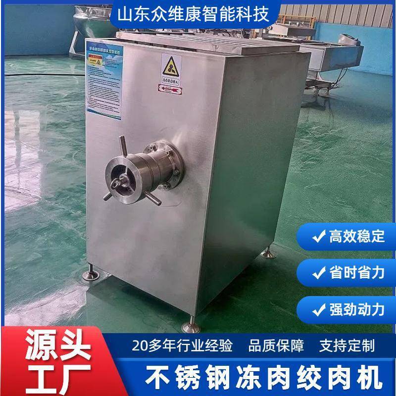 ZWK-100加强商用冻肉绞肉机碎肉馅肉脯打肉机自动商用大型绞肉机