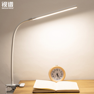 夜市地摊灯护眼书桌家用学习学生床头充插两用台灯 视谱充电夹子式