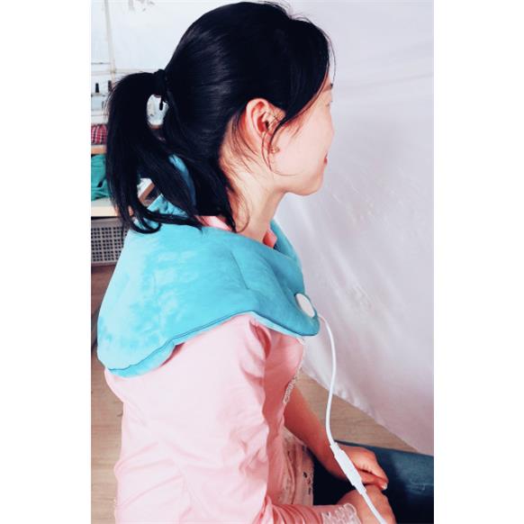 电加热U型枕填充亚麻籽薰衣草花电气石荞麦薄荷肩枕热敷