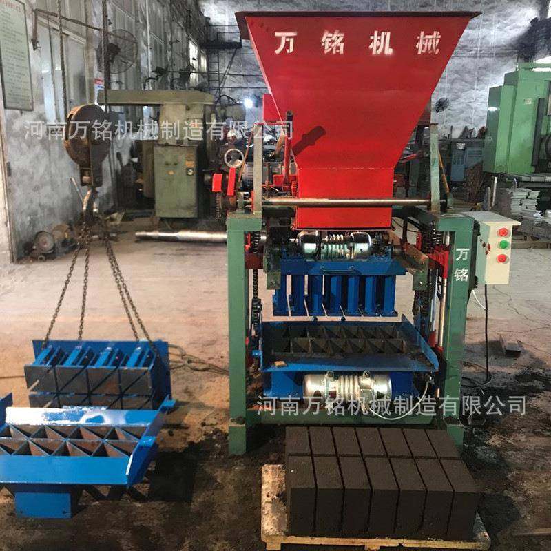 万铭4-35c砖机做门头砖高层建筑砌墙灰砂砖实心水泥砖机设备