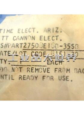 ITTCANNON航空航天插头/航空航天级连接器MS27508E18B-35SB