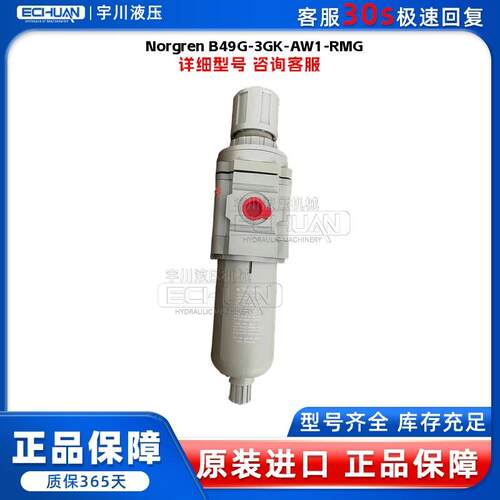 诺冠 Norgren B49G-3GK-AW1-RMG 过滤减压阀 全新原装 议价