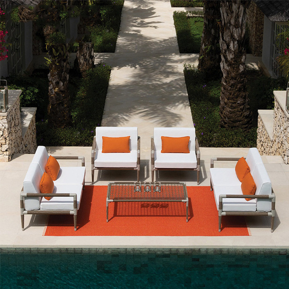 户外沙发庭院室外别墅露阳台防晒防水休闲组合铝合金藤编卡座家具,住宅家具,户外沙发,淘宝优惠券,粉丝福利购,淘宝优惠卷