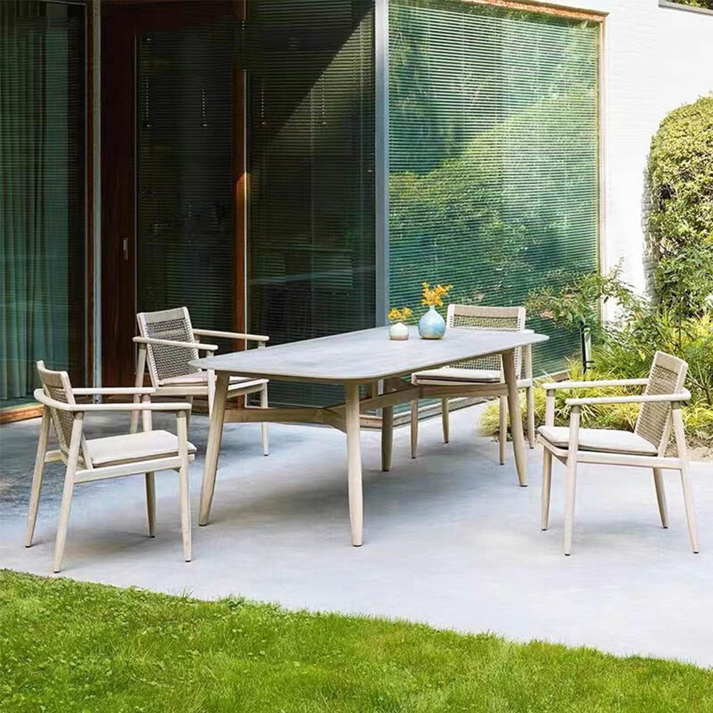 户外桌椅简约室外庭院酒店露天防水晒藤椅实木别墅防腐木餐椅家具,住宅家具,桌椅套件,淘宝优惠券,粉丝福利购,淘宝优惠卷