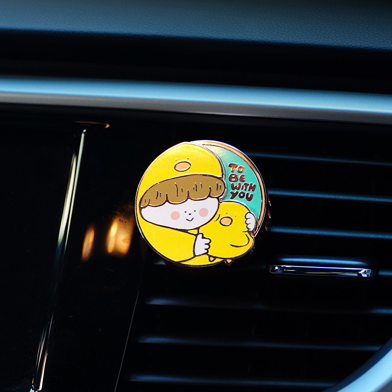 大美术馆戴珍珠耳环的少女艺术车载香薰摆件扩香器出风口装饰礼物