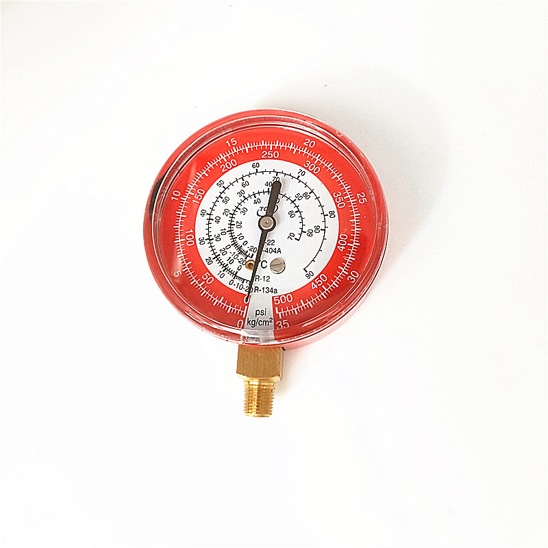 TGH工具家雪种高压低压冷媒表头加氟表压力检压表单表头制冷配件