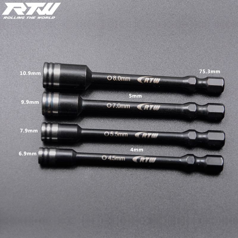 RTW亚拓螺丝刀头 公制英制内六角批芯  球头批头 套筒 电动刀头