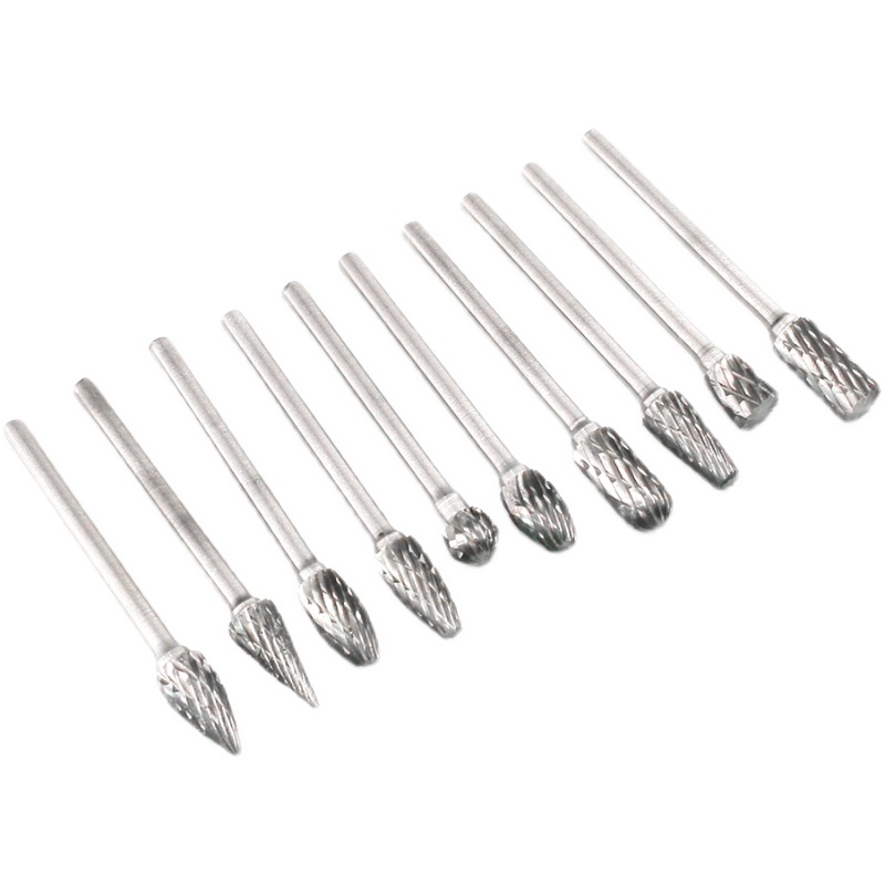 硬质合金b旋转锉3x6mm钨钢套装打磨头木根雕刻玉石金属抛光滚磨刀