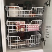 OD59派雅家居 不锈钢蔬果拉篮厨房抽屉拉篮迷你拉篮储物篮平