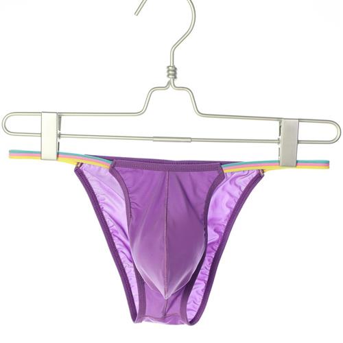 现货Sexy  Underwear Men Briefs Jockstrap Man Ice Silk Bre