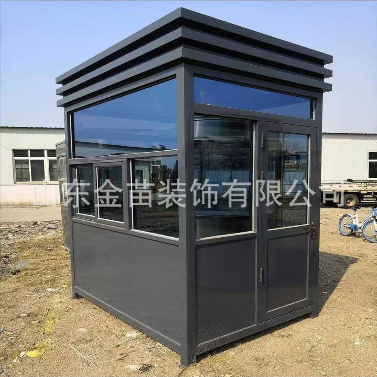 临沂岗亭厂家各种款式都可制作金属雕花板不锈钢岗亭阳光房收费亭