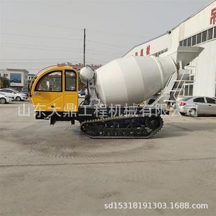 混凝土搅拌车全地形散装 履带式 水泥运输车方履带罐车