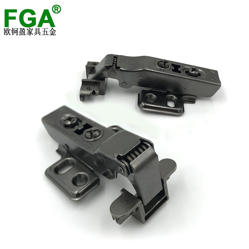 极简铝框玻璃门盖侧板25铰链铝合金框门玻璃展示柜书柜飞缓冲合页