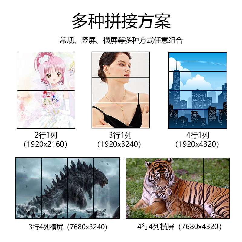 众辉多屏宝扩展仪4出投影融合输入出点对不变形拼接器炒投专用分